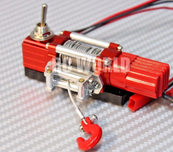 RC 1/10 Scale ELECTRIC WINCH W/ SWITCH Metal WINCH Rock Crawler D90 SCX10 TRX4 RC 1/10 Scale ELECTRIC WINCH W/ SWITCH Metal WINCH Rock Crawler D90 SCX10 TRX4