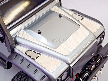 For Traxxas TRX-4 Upgrades Scale METAL DIAMOND PLATE HOOD COVER For Traxxas TRX-4 Upgrades Scale METAL DIAMOND PLATE HOOD COVER
