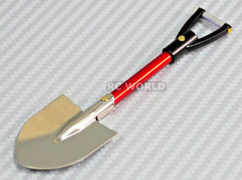 RC 1/10 Scale Truck Accessories METAL SHOVEL Red Handle RC 1/10 Scale Truck Accessories METAL SHOVEL Red Handle