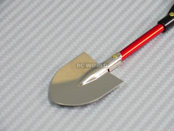 RC 1/10 Scale Truck Accessories METAL SHOVEL Red Handle RC 1/10 Scale Truck Accessories METAL SHOVEL Red Handle