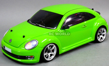 Custom RC 1/10 Drift VW BEETLE AWD Belt CAR RTR Green w/ LED LIGHTS Custom RC 1/10 Drift VW BEETLE AWD Belt CAR RTR Green w/ LED LIGHTS