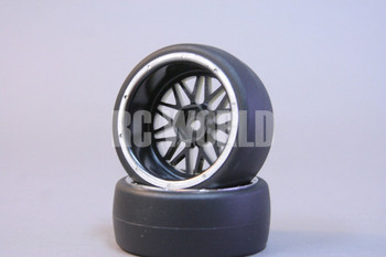 RC Car 1/10 DRIFT WHEELS TIRES Package 3MM Offset GOLD w / CHROME LIP *SET OF 4* RC Car 1/10 DRIFT WHEELS TIRES Package 3MM Offset GOLD w / CHROME LIP *SET OF 4*