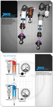 RC 1/10 TRUCK SUSPENSION PIGGY BACK SHOCK ABSORBER ALUMINUM 93MM RC 1/10 TRUCK SUSPENSION PIGGY BACK SHOCK ABSORBER ALUMINUM 93MM