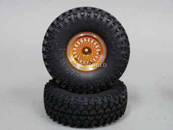 RC 1/10 Tamiya JEEP WRANGLER 1.9 Bead Lock METAL Wheels W/ Swampers (4 Set) RC 1/10 Tamiya JEEP WRANGLER 1.9 Bead Lock METAL Wheels W/ Swampers (4 Set)