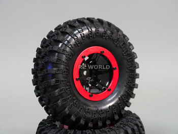 AIR System TRUCK 2.2 Inflatable TIRES BEAD LOCK Rock Crawler TIRES + RIMS (4) RED AIR System TRUCK 2.2 Inflatable TIRES BEAD LOCK Rock Crawler TIRES + RIMS (4) RED