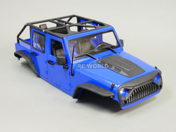 xial RC Scale Truck Body Shell 1/10 JEEP WRANGLER RUBICON Hard Body + ROLL BARS xial RC Scale Truck Body Shell 1/10 JEEP WRANGLER RUBICON Hard Body + ROLL BARS