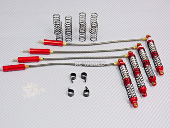 Axial SCX10 Jeep Honcho METAL PiggyBack SUSPENSION SHOCKS 110 MM RED (4 pcs) Axial SCX10 Jeep Honcho METAL PiggyBack SUSPENSION SHOCKS 110 MM RED (4 pcs)