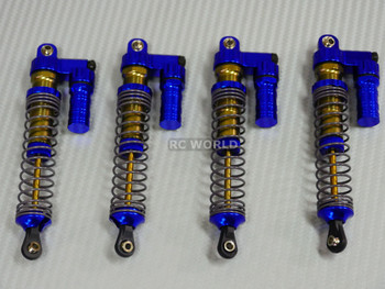 Axial SCX10 Jeep Honcho METAL PiggyBack SUSPENSION SHOCKS 120 MM BLUE/ GOLD 4 pcs Axial SCX10 Jeep Honcho METAL PiggyBack SUSPENSION SHOCKS 120 MM BLUE/ GOLD 4 pcs