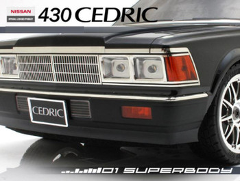 1/10 RC Car BODY SHELL NISSAN 430 CEDRIC Lexan Body 190 mm 1/10 RC Car BODY SHELL NISSAN 430 CEDRIC Lexan Body 190 mm
