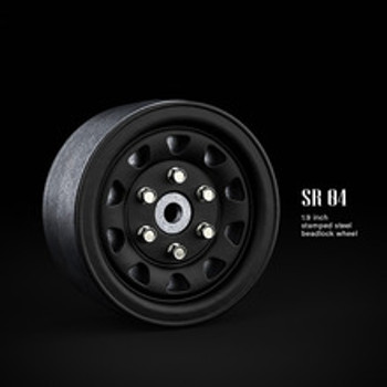 SR04 1.9inch beadlock wheels (Matt black) (2) SR04 1.9inch beadlock wheels (Matt black) (2)