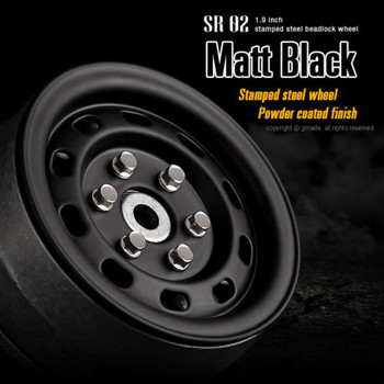 Gmade 1/10 SCALE TRUCK RIMS 1.9 STEEL STAMP Beadlock Wheels BLACK #GM70174 Gmade 1/10 SCALE TRUCK RIMS 1.9 STEEL STAMP Beadlock Wheels BLACK #GM70174