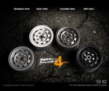 Gmade 1/10 SCALE TRUCK RIMS 1.9 STEEL STAMP Beadlock Wheels BLACK #GM70174 Gmade 1/10 SCALE TRUCK RIMS 1.9 STEEL STAMP Beadlock Wheels BLACK #GM70174
