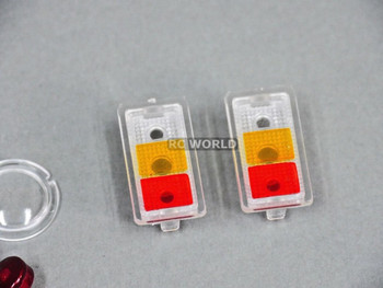 RC Scale 1/10 JEEP WRANGLER RUBICON Hard Body -REAR TAIL LIGHT + FRONT LENS- RC Scale 1/10 JEEP WRANGLER RUBICON Hard Body -REAR TAIL LIGHT + FRONT LENS-