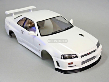 1/10 RC Car BODY Shell NISSAN SKYLINE R34 190mm *FINISHED* WHITE 1/10 RC Car BODY Shell NISSAN SKYLINE R34 190mm *FINISHED* WHITE