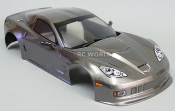 1/10 RC Car BODY Shell CHEVY CORVETTE 190mm GUN METAL -FINISHED- 1/10 RC Car BODY Shell CHEVY CORVETTE 190mm GUN METAL -FINISHED-