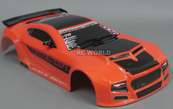 1/10 RC Car THUNDER DRIFT Body SHELL Painted + Finished Red Cat 200mm Orange 1/10 RC Car THUNDER DRIFT Body SHELL Painted + Finished Red Cat 200mm Orange