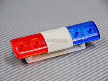 1/10 RC Car POLICE LIGHTS Top Light Bar POLICE FLASHING LEDS - RED/BLUE - 1/10 RC Car POLICE LIGHTS Top Light Bar POLICE FLASHING LEDS - RED/BLUE -
