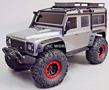 Traxxas TRX-4 Rock CRAWLER Beadlock Wheels & TIres 140mm 5.5" Set Of 4 SILVER Traxxas TRX-4 Rock CRAWLER Beadlock Wheels & TIres 140mm 5.5" Set Of 4 SILVER