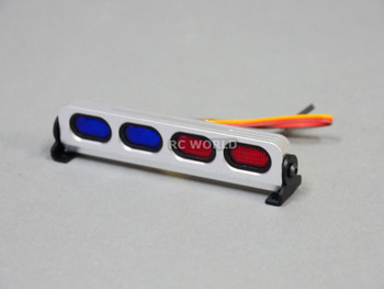 1/10 RC Car POLICE LIGHTS Top Light Bar METAL POLICE FLASHING LEDS - RED/BLUE - 1/10 RC Car POLICE LIGHTS Top Light Bar METAL POLICE FLASHING LEDS - RED/BLUE -