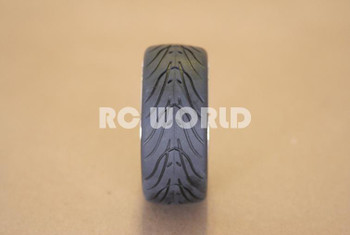 RC 1/10 CAR TIRES WHEELS RIMS SEMI- SLICKS KYOSHO TAMIYA HPI BLACK CHROME LIP #2 RC 1/10 CAR TIRES WHEELS RIMS SEMI- SLICKS KYOSHO TAMIYA HPI BLACK CHROME LIP #2