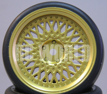 RC Car 1/10 DRIFT WHEELS TIRES Package 3MM Offset GOLD Flat *SET OF 4* RC Car 1/10 DRIFT WHEELS TIRES Package 3MM Offset GOLD Flat *SET OF 4*