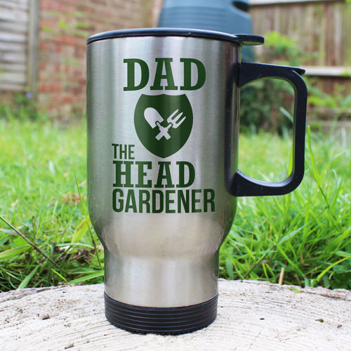Personalised Travel Mug Head Gardener Design | Kitchen ...