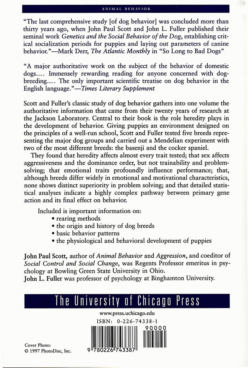 Genetics And The Social Behavior Of The Dog Dogwise