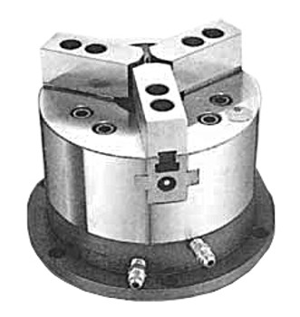 Pratt Burnerd 10" 3 Jaw Open Center Stationary Hydraulic Power Chuck OLU10D Pratt Burnerd 10" 3 Jaw Open Center Stationary Hydraulic Power Chuck OLU10D