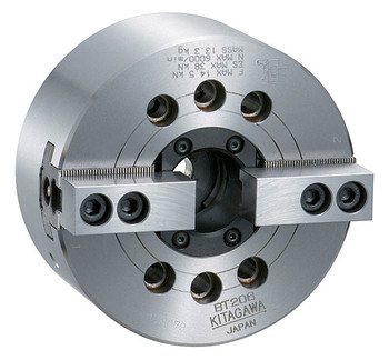 Kitagawa 8 2 Jaw Large Thru Hole Power Chuck Plain Back BT208 Kitagawa 8 2 Jaw Large Thru Hole Power Chuck Plain Back BT208