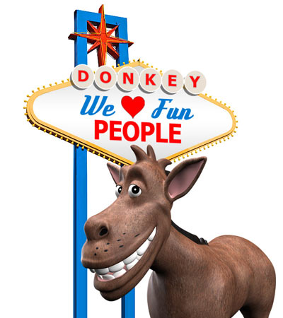 The Donkey loves fun people
