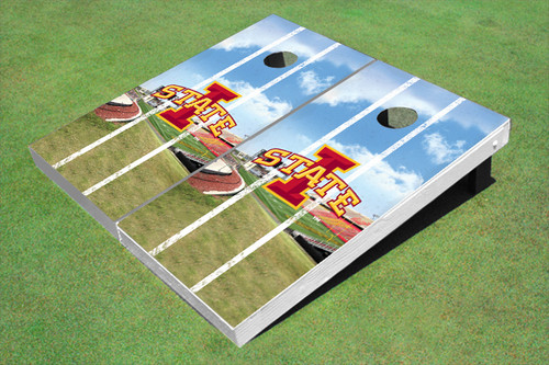 Iowa State University "I" Stadium Long Strip Themed Cornhole Boards Iowa State University "I" Stadium Long Strip Themed Cornhole Boards