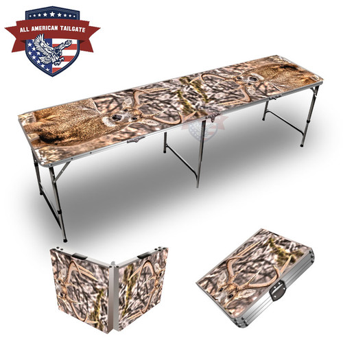 9 Point Buck Themed 8ft Tailgate Table 9 Point Buck Themed 8ft Tailgate Table
