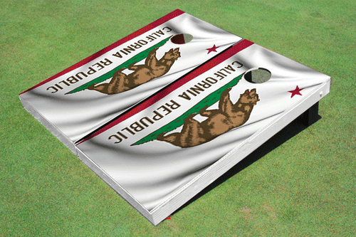 California State Flag Custom Cornhole Board California State Flag Custom Cornhole Board