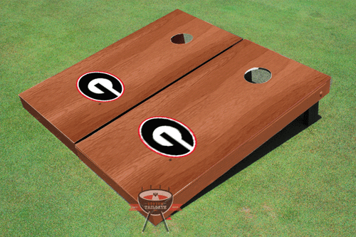 University Of Georgia "G" Solid Rosewood Cornhole Boards University Of Georgia "G" Solid Rosewood Cornhole Boards