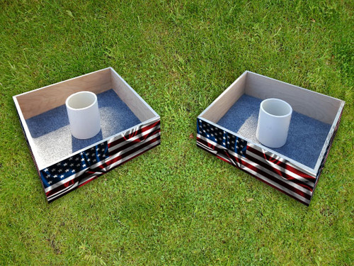 Squared Custom American Flag Washer Toss Set Squared Custom American Flag Washer Toss Set
