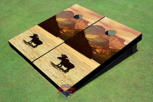 Moose In Water #3 Custom Cornhole Board Moose In Water #3 Custom Cornhole Board