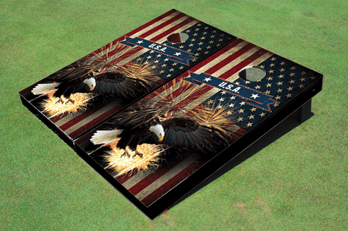 American Bald Eagle Cornhole Board set American Bald Eagle Cornhole Board set