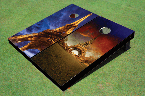 Paris Eiffel Tower Custom Cornhole Board Paris Eiffel Tower Custom Cornhole Board