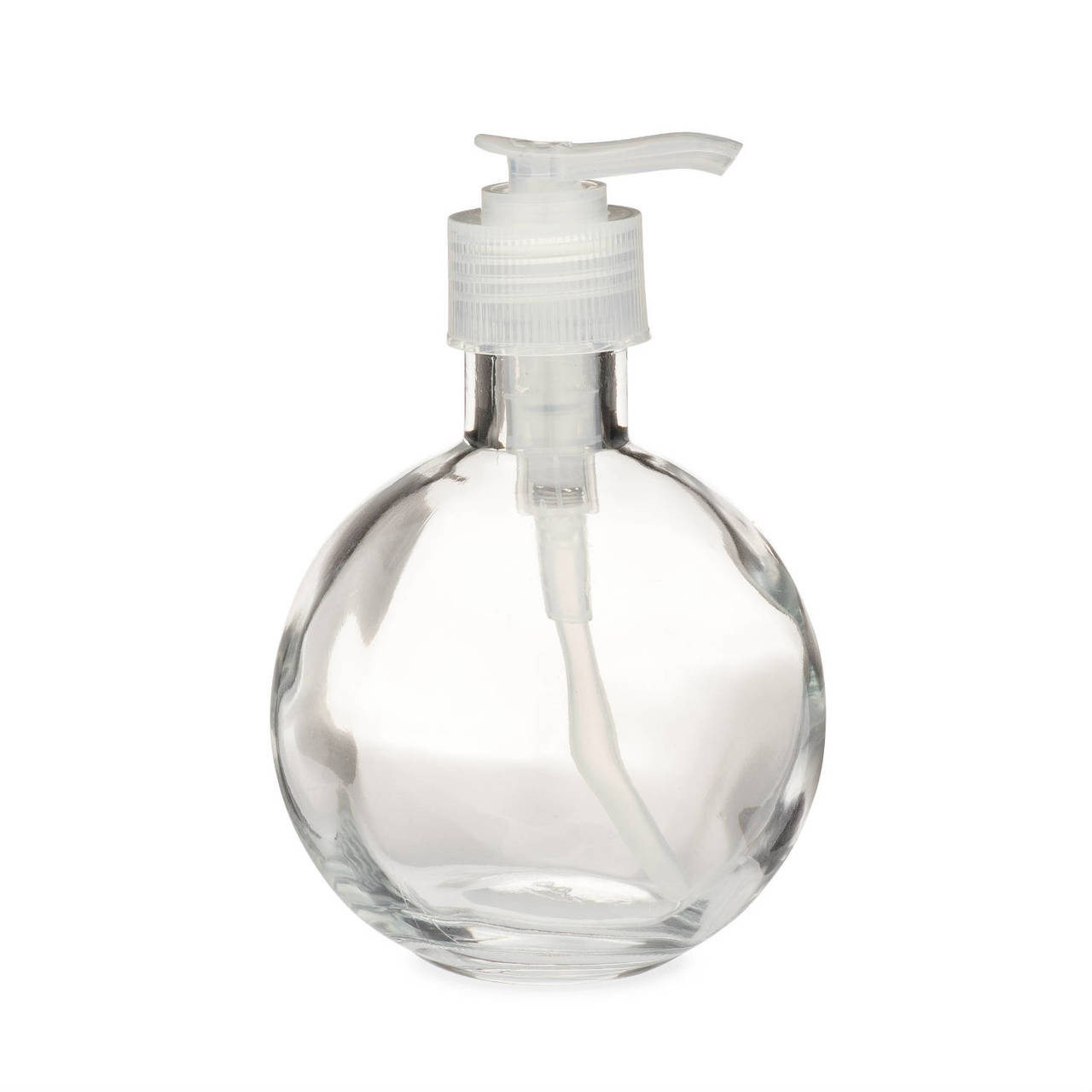 Download 8.5 oz Clear Glass Ball Bottles Lotion Pump Cap | Berlin