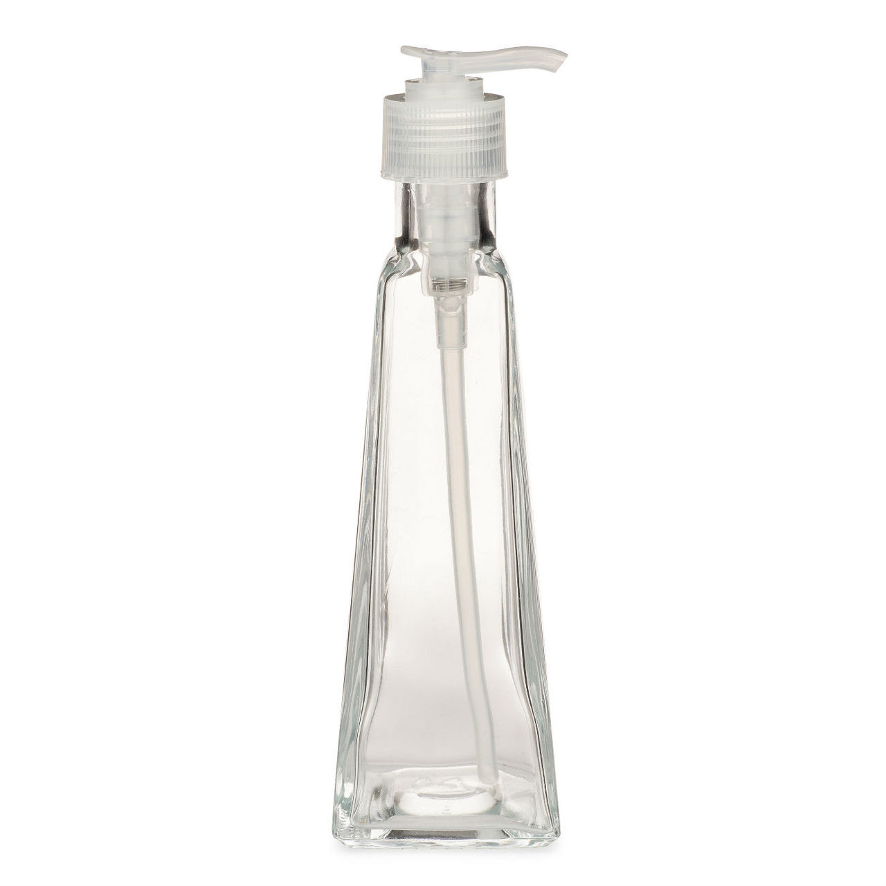 Download 6 oz Clear Glass Trapezoid Bottles (Lotion Pump)