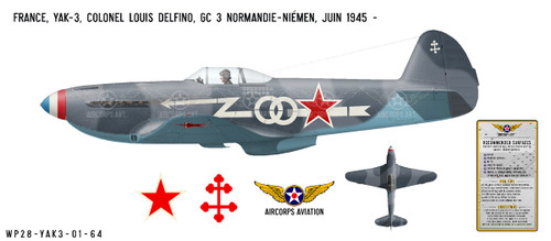 YAK-3 Decorative Vinyl Decal