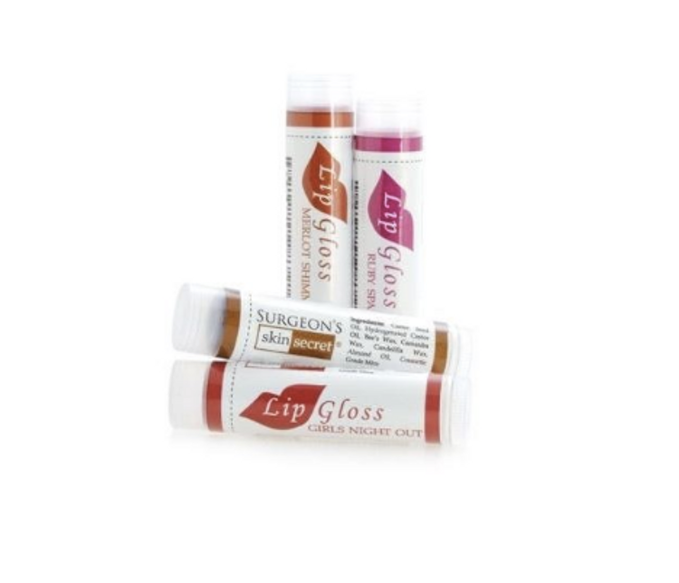 Surgeon's Skin Secret Natural Beeswax based Lip Gloss (Dark Shades pictured)