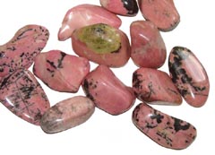 Rhodonite balances your emotions - Free info on healing powers and how to use with purchase - Free shipping over $60.