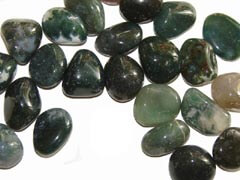 green moss agate stone