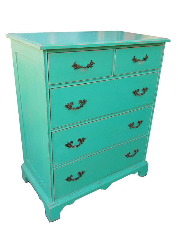 Tallboy Dresser in Teal