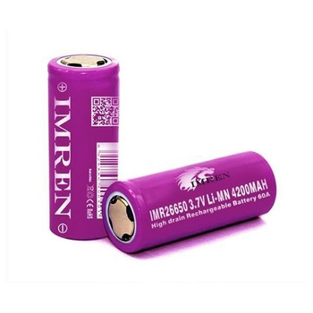 Imren 26650 4200mah 60A 1 pc. (Flat Top / Purple) Imren 26650 4200mah 60A 1 pc. (Flat Top / Purple)