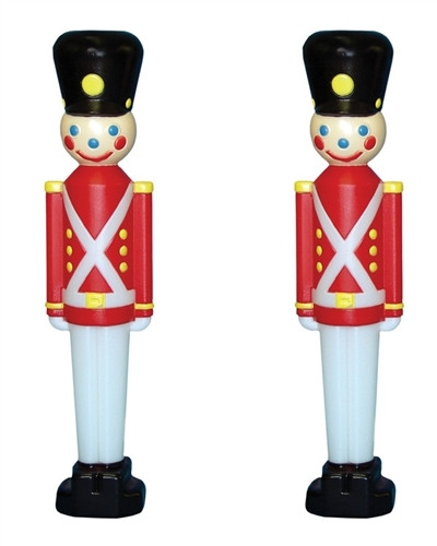 Toy Soldier with Black Hat Christmas Blow Mold c3330