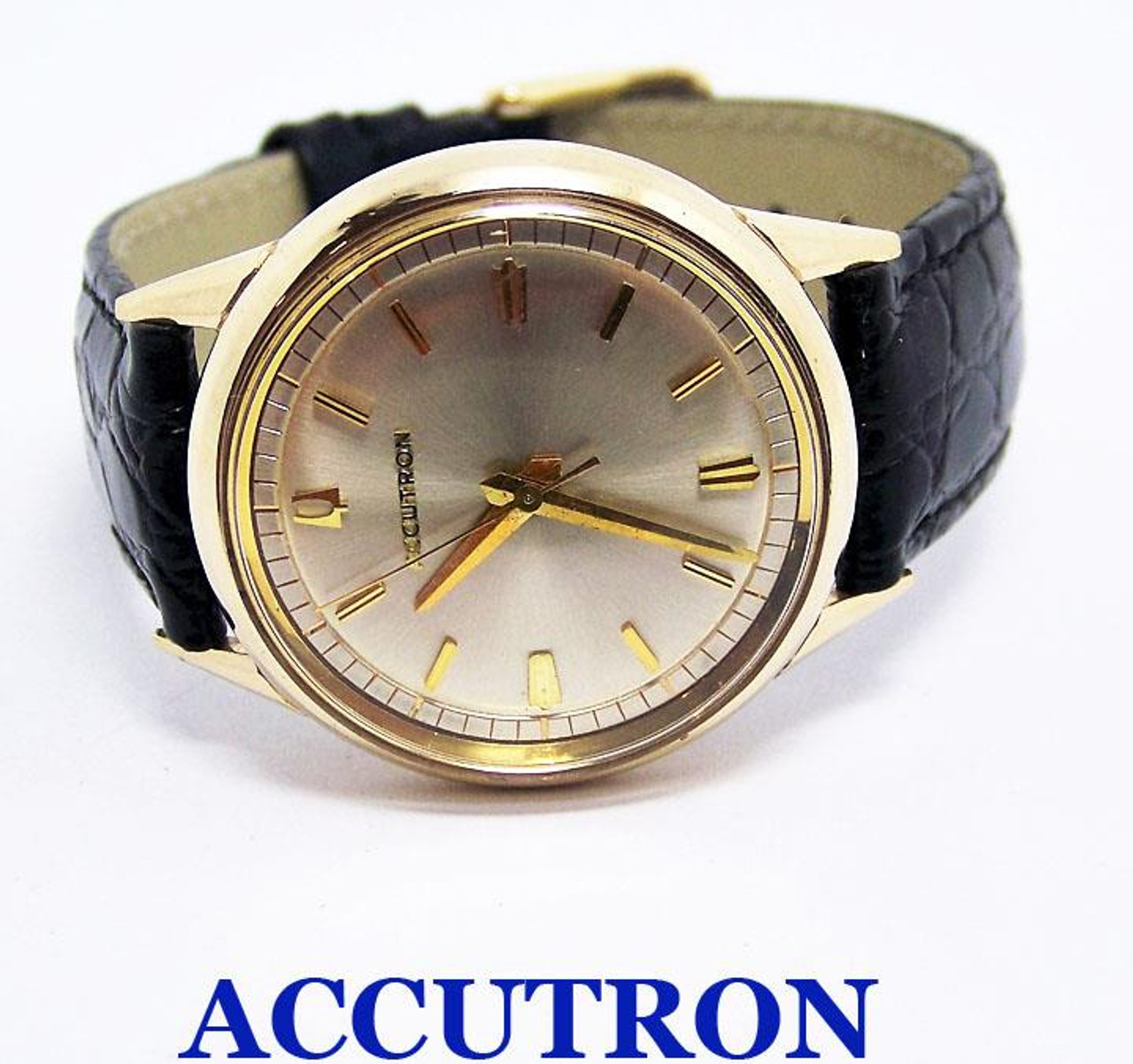 vintage 10k gf bulova accutron watch 1967 exlnt condition serviced
