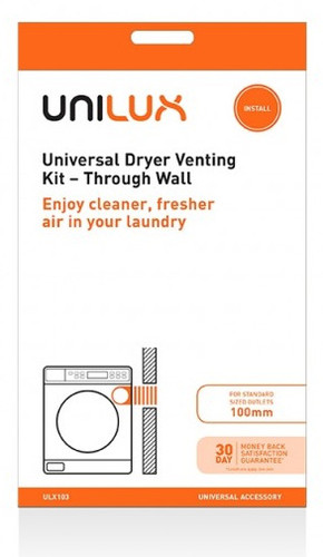 UNIVERSAL DRYER VENT KIT, THROUGH WALL