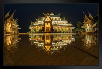 Amazing Buddhist Church Reflection Wat Pa Phu Gon Photo Art Print Framed Poster by ProFrames 20x14 inch Amazing Buddhist Church Reflection Wat Pa Phu Gon Photo Art Print Framed Poster by ProFrames 20x14 inch